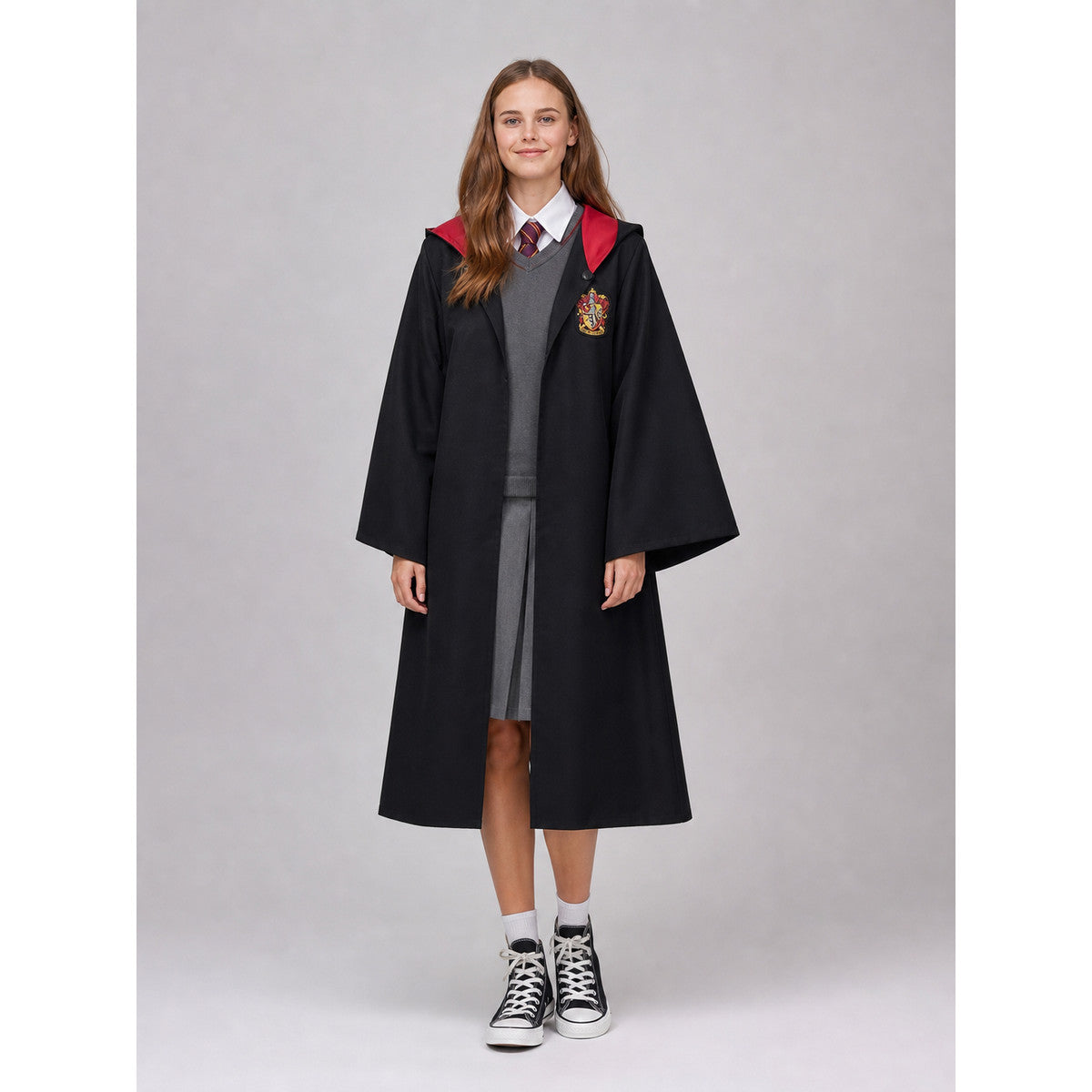 Harry Potter Costume, Black Robe, Red Lining