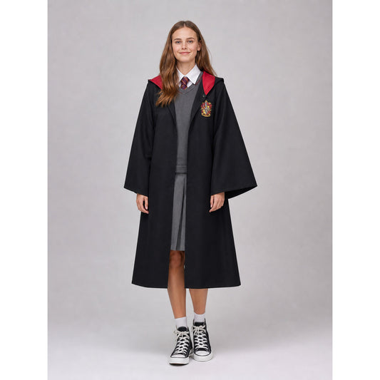 Harry Potter Costume, Black Robe, Red Lining main product view