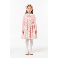 Children's carnival costume with a floral dress
