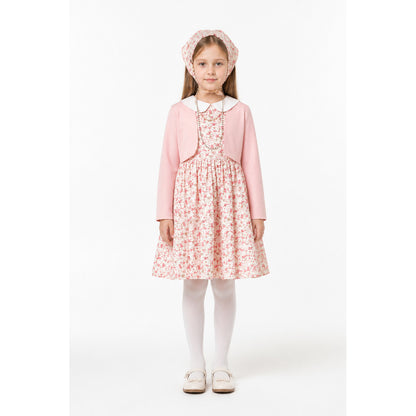 Children's carnival costume with a floral dress main product view