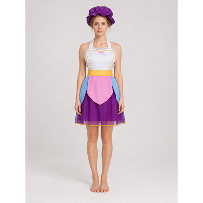 Mrs. Potts Costume: Dress and Hat for Cosplay on-model view