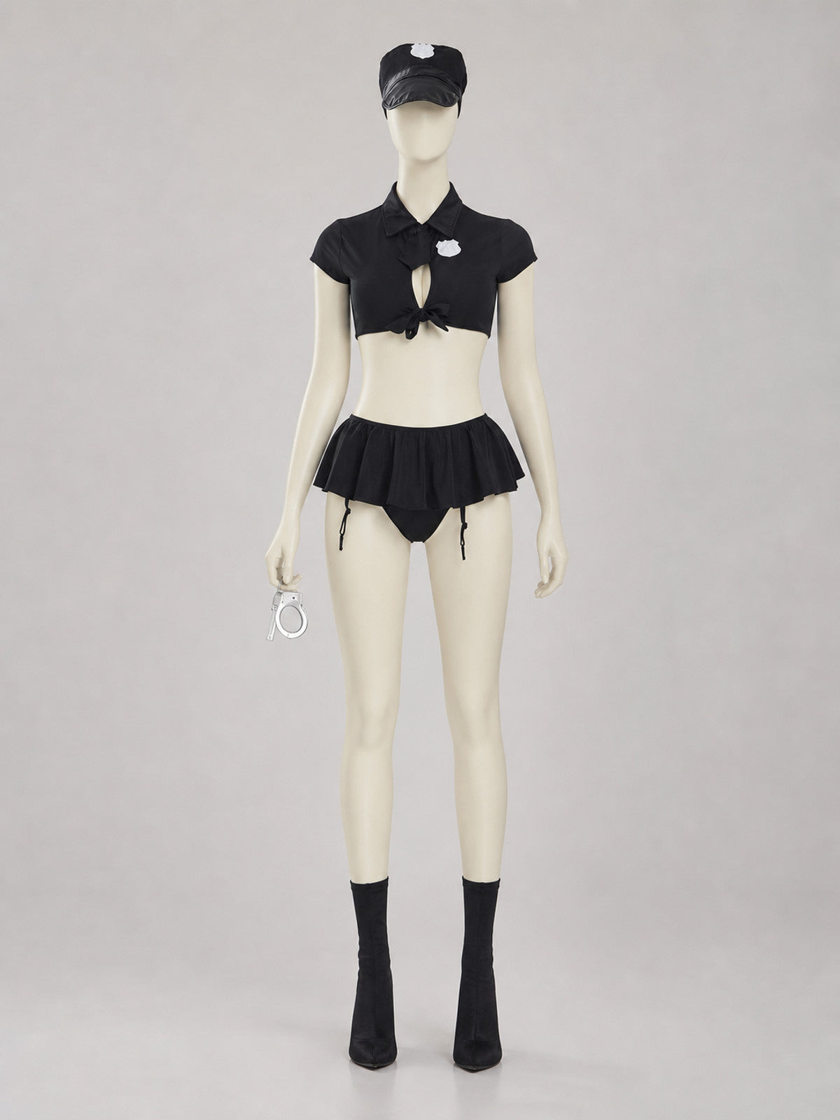 Role-Play Costume: Black Police Uniform main product view