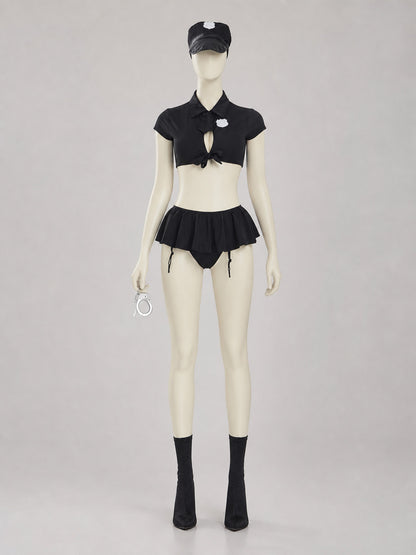 Role-Play Costume: Black Police Uniform main product view
