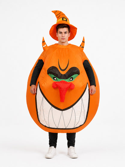 Inflatable Monster Costume with Bright Teeth for Parties