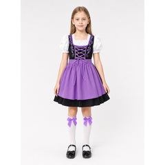 Dirndl Carnival Dress with Apron and Accessories