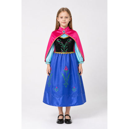 Princess Anna Carnival Costume with Cape main product view