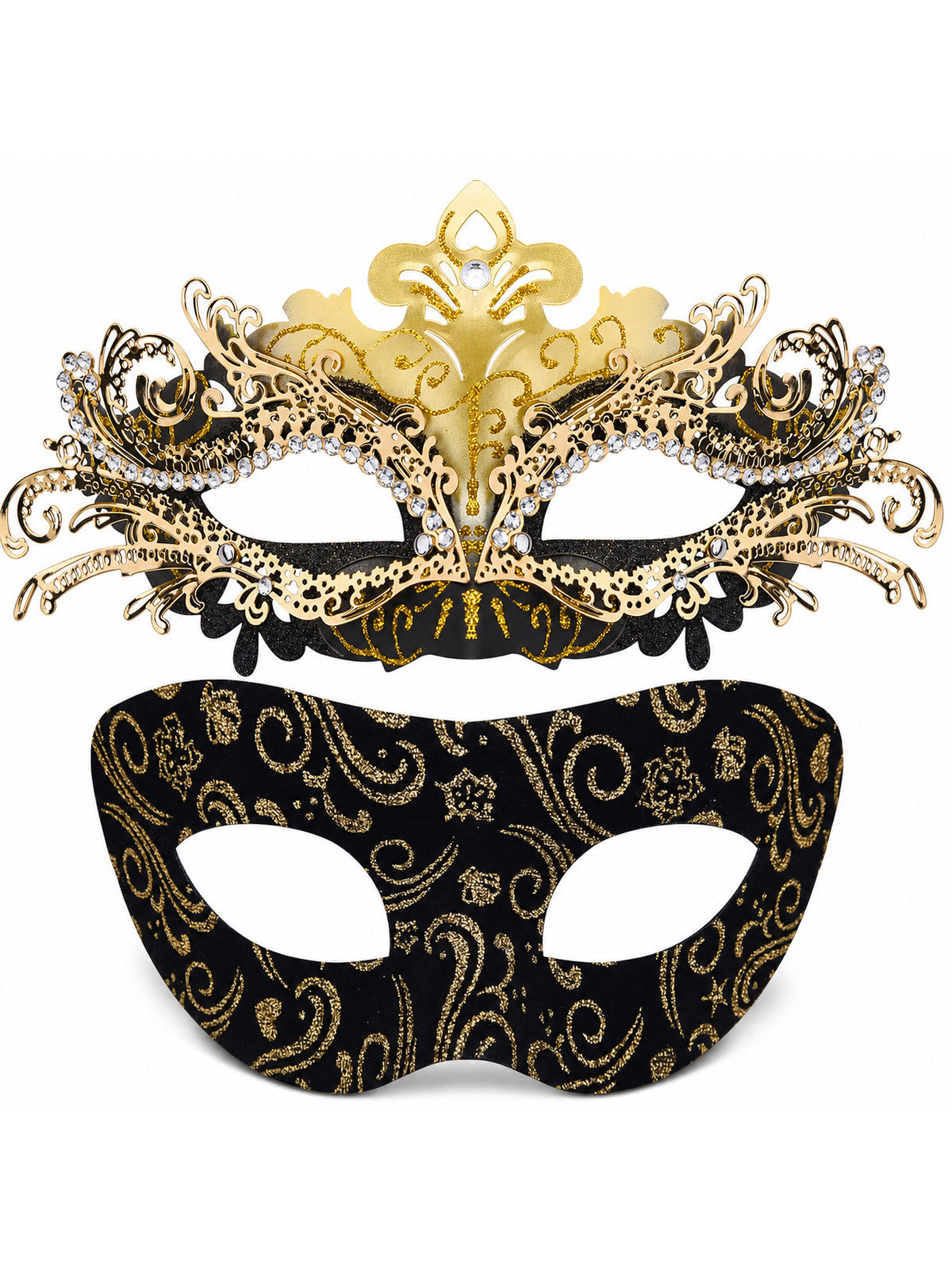 Couple Masquerade Masks Metal Venetian Party Mask Mardi Gras Mask for Women Men