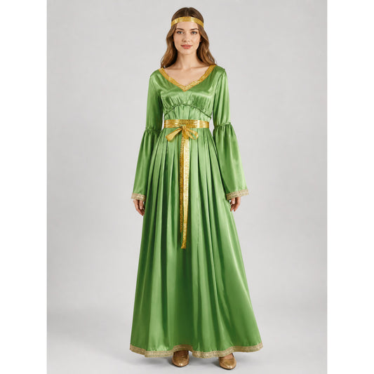 Princess Leia Costume: Green Cosplay Dress