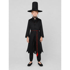 Wizard Costume with Cape and Pointed Hat
