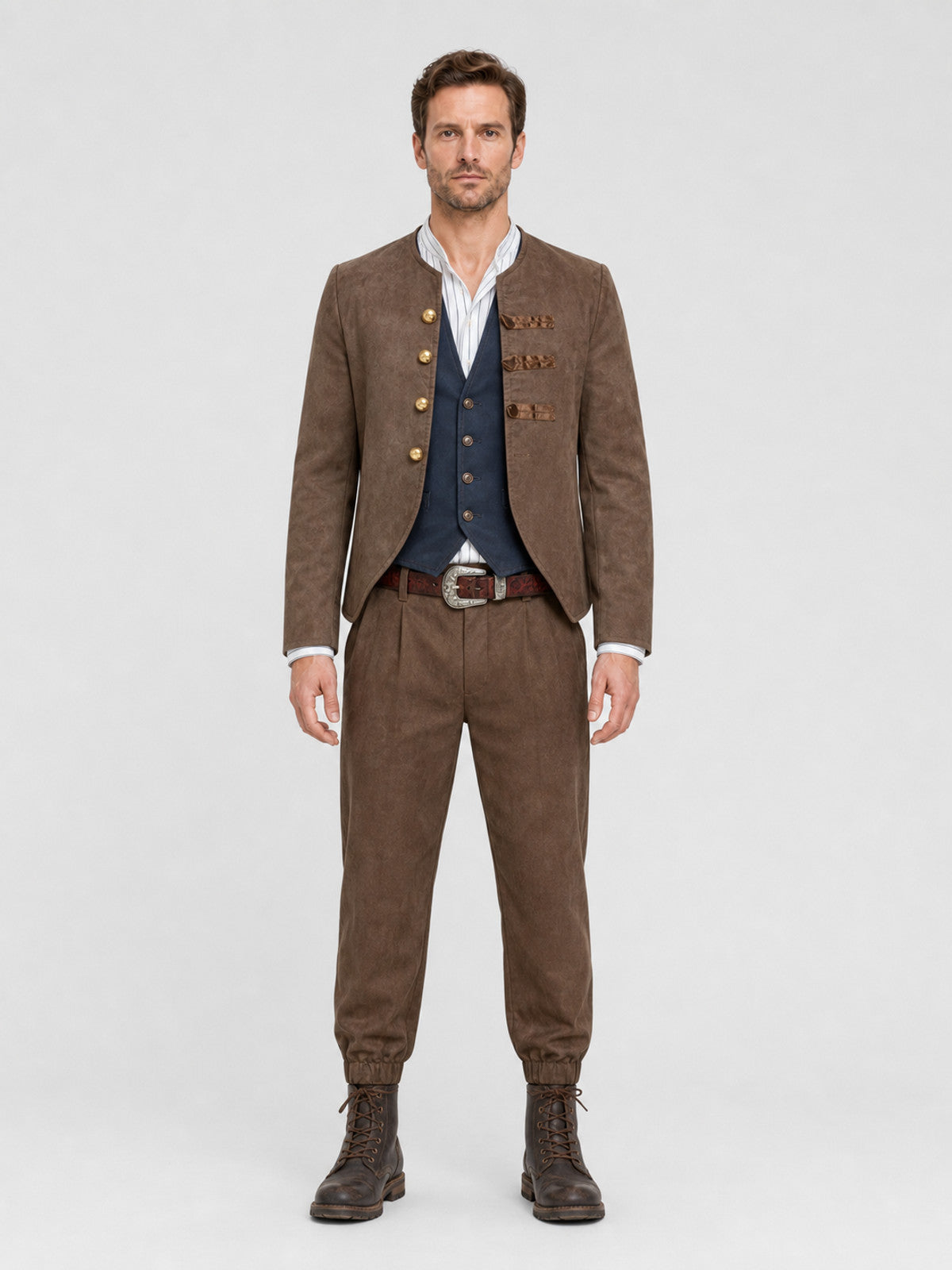 Jack Sparrow Pirate Costume for Adults for Halloween on-model view