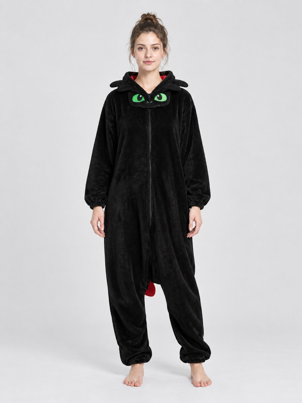 Black Dragon Hooded Kigurumi Pajama