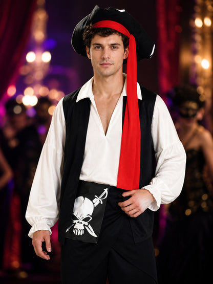 Pirate Carnival Costume for Halloween Cosplay on-model view