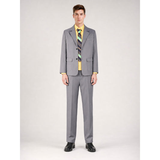 Joker 2 Cosplay Costume: Gray Jacket and Pants