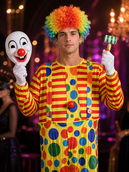 Clown Costume with Hoops and Accessories