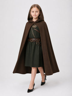 Medieval Hooded Costume, Cloak and Accessories