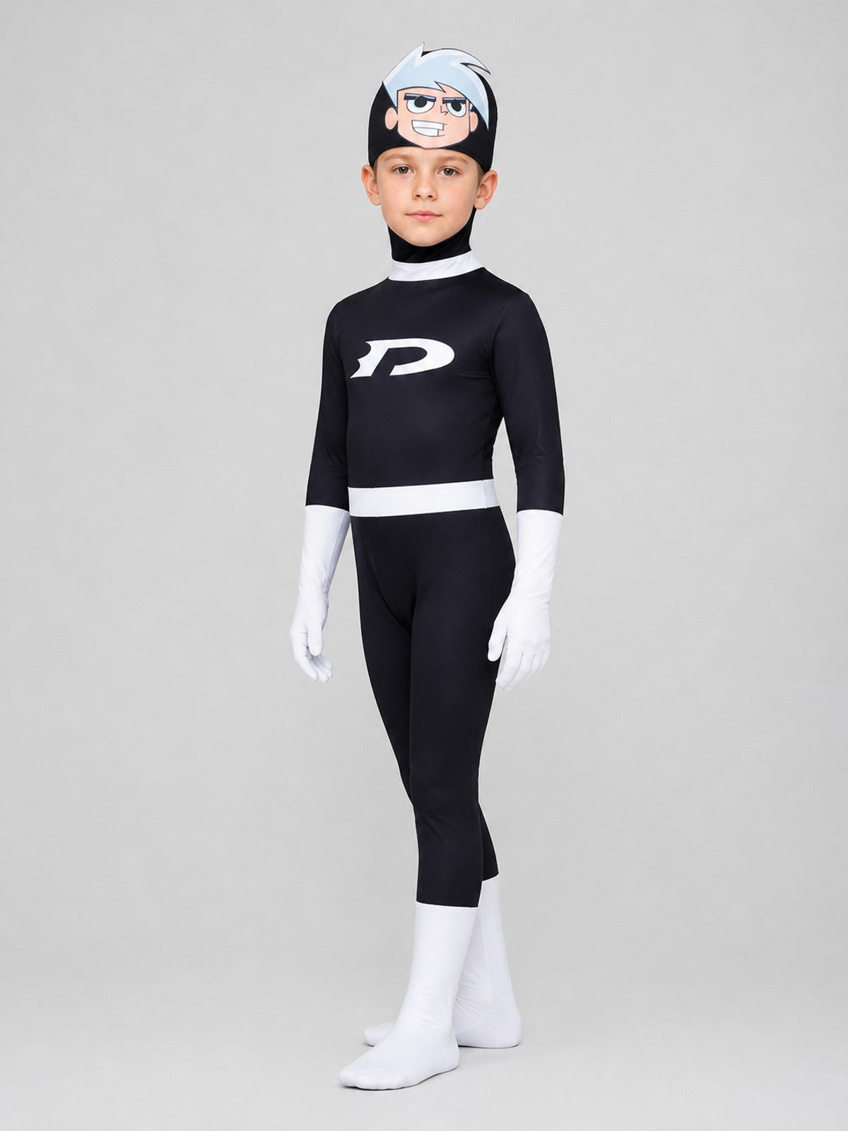 Danny Phantom Cosplay Costume, Black Jumpsuit