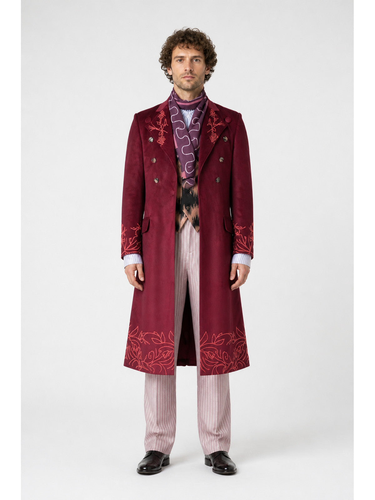 Willy Wonka Cosplay Costume with Coat and Vest main product view