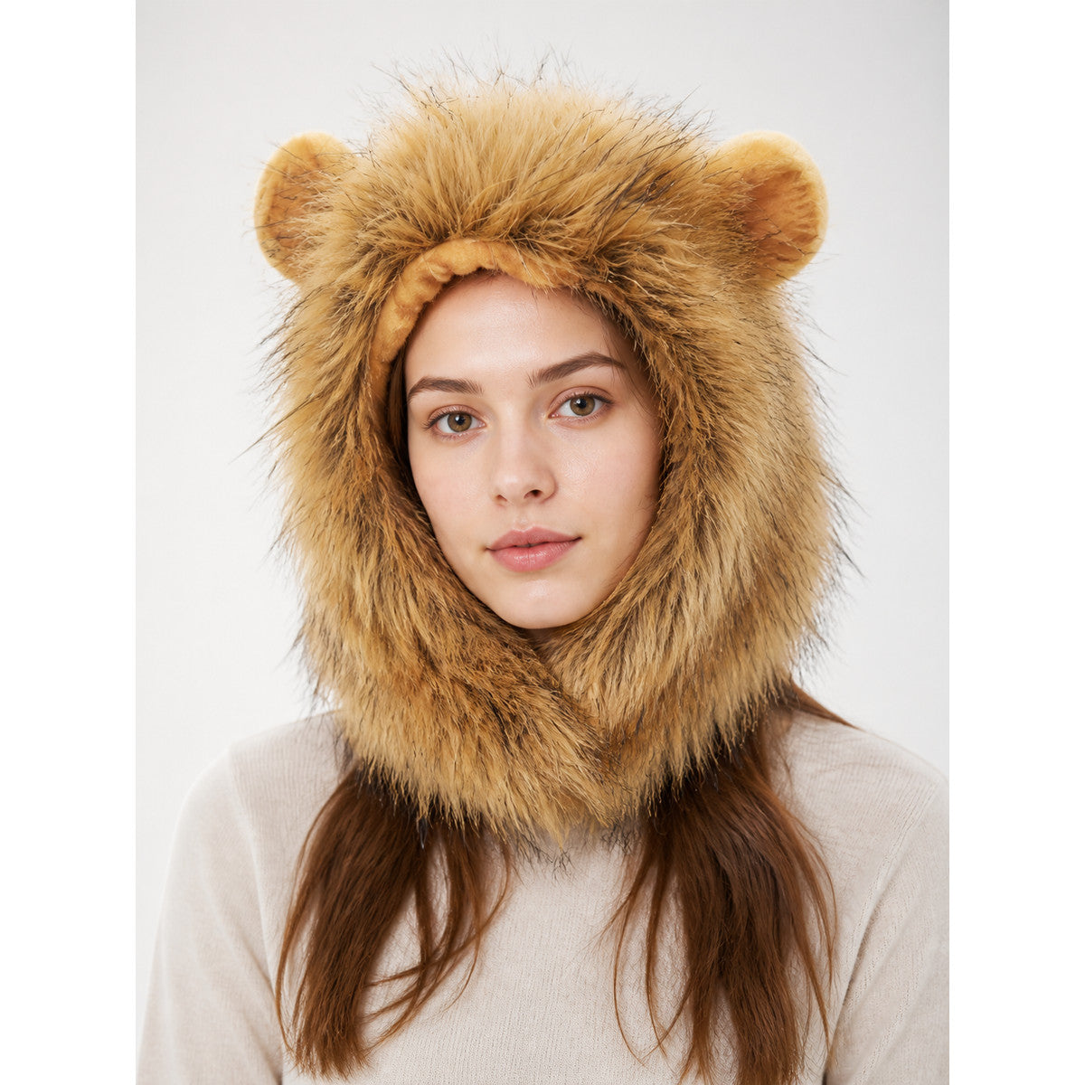 Halloween Carnival Headpiece with Lion’s Mane main product view