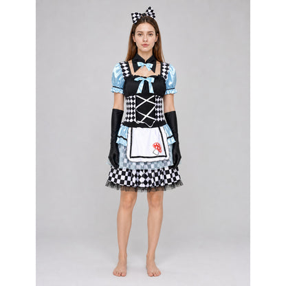 Harlequin Costume with Apron and Accessories