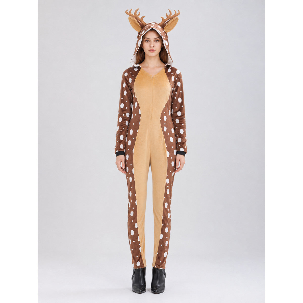 Deer Costume with Hood and Antlers
