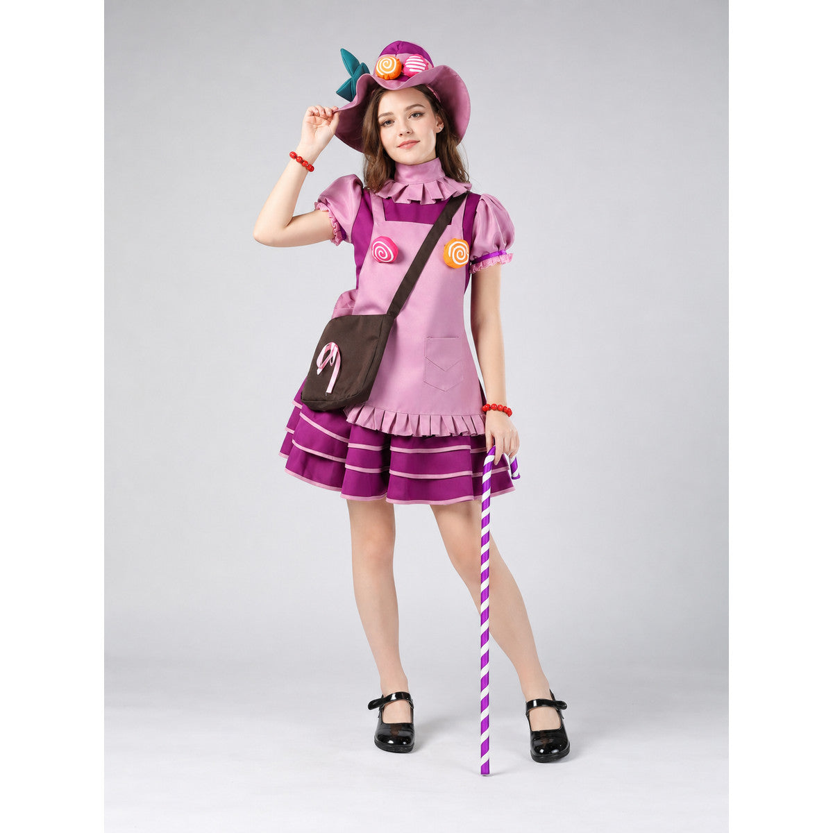 Candy-Style Stage Dress with Ruffles