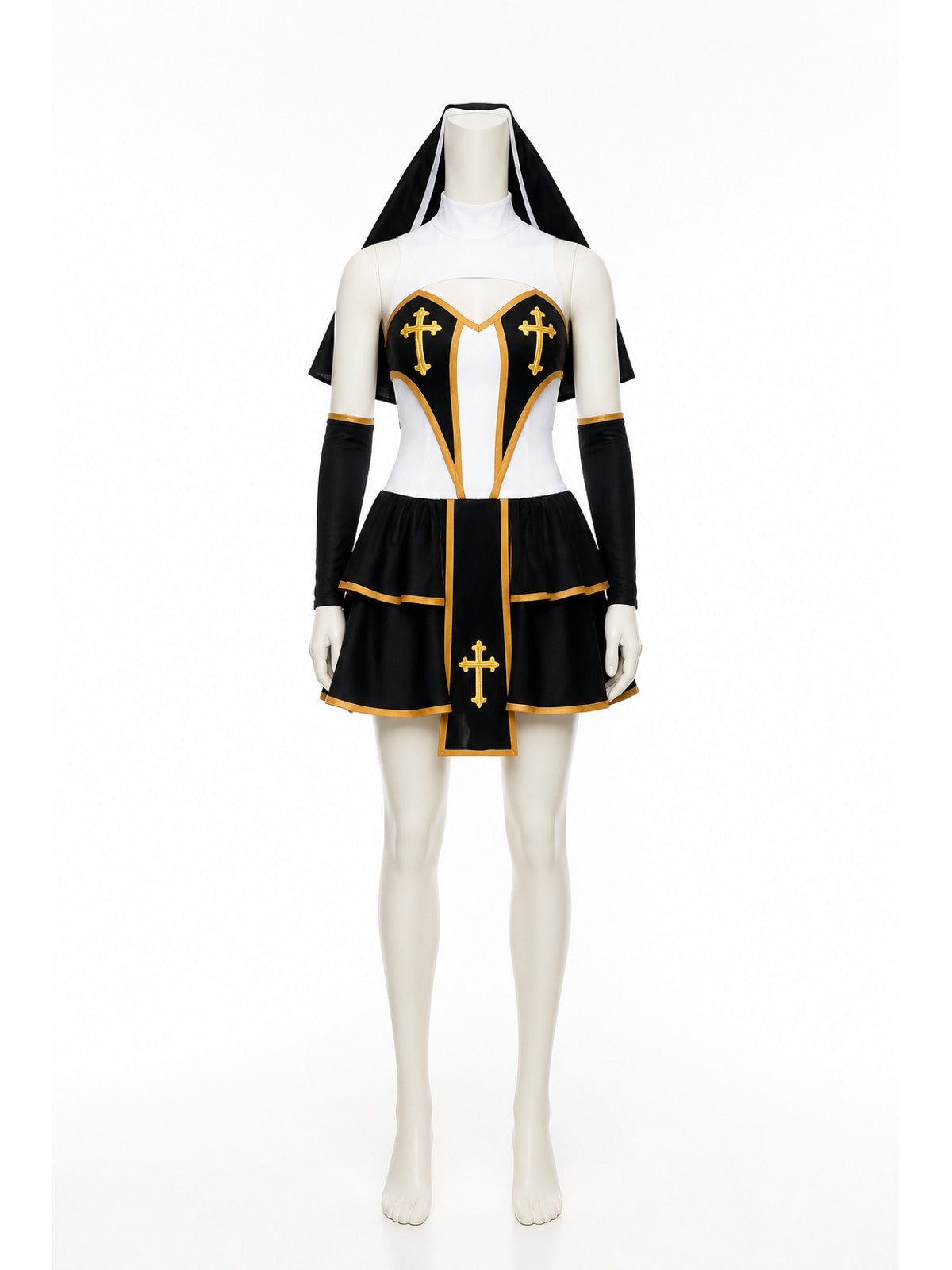 Clergyman Costume with Gold Cross main product view