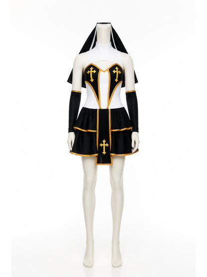 Clergyman Costume with Gold Cross main product view
