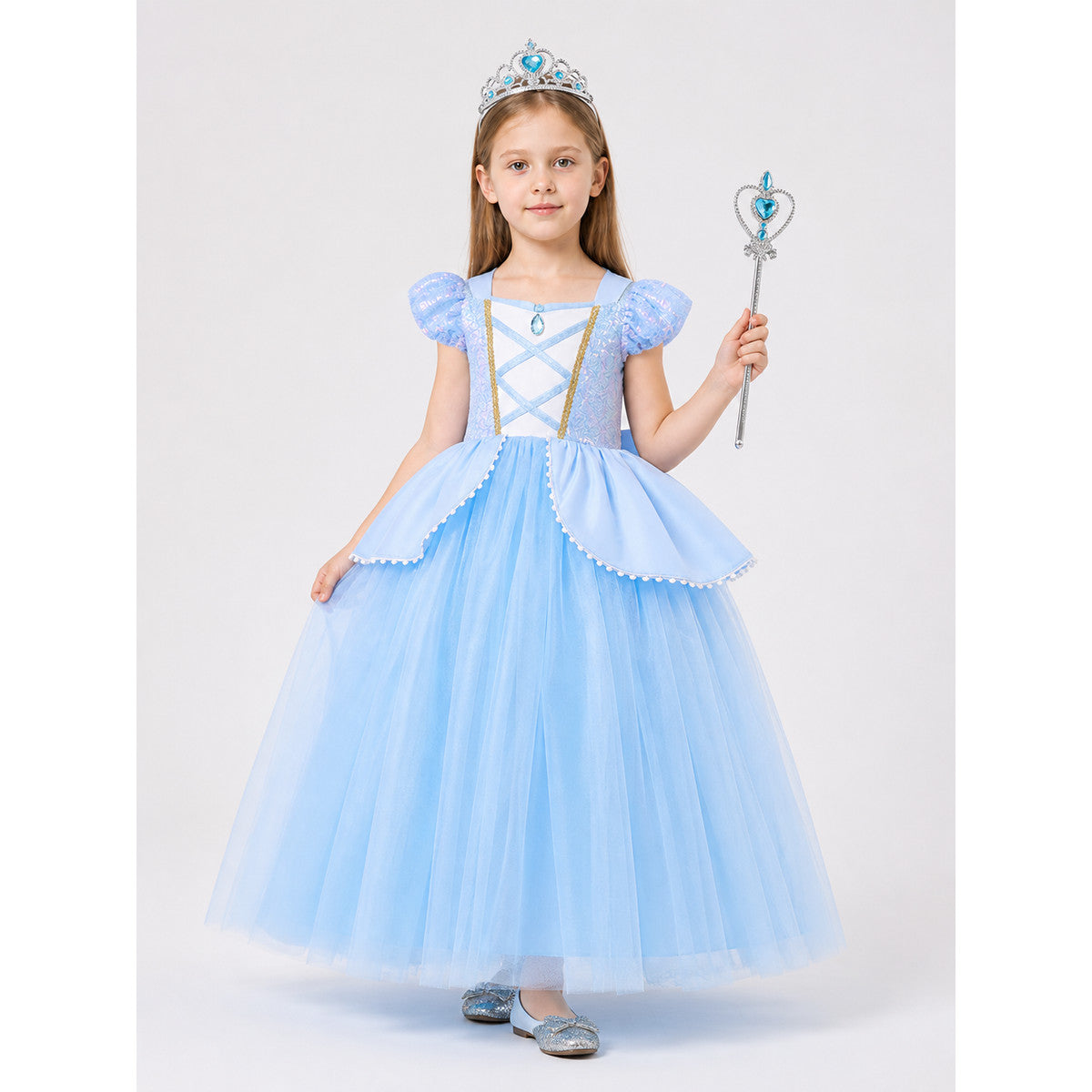 Light Blue Princess Costume for Halloween
