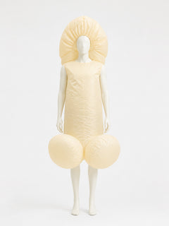 Customizable Inflatable Costume Jumpsuit, White Blow Up Suit for Halloween Party