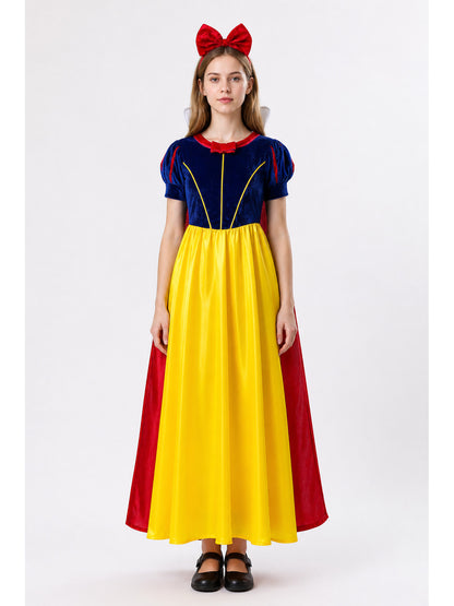 Snow White Costume with Red Cape and Yellow Dress main product view