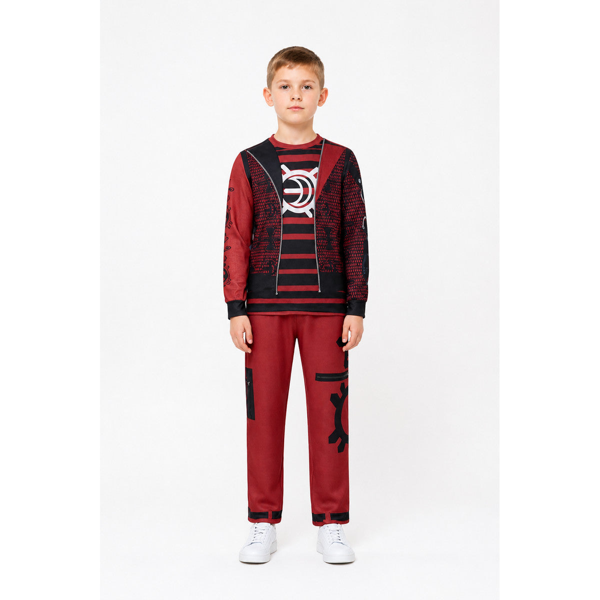 Victor Cosplay Costume, Red and Black, 2 Pieces main product view