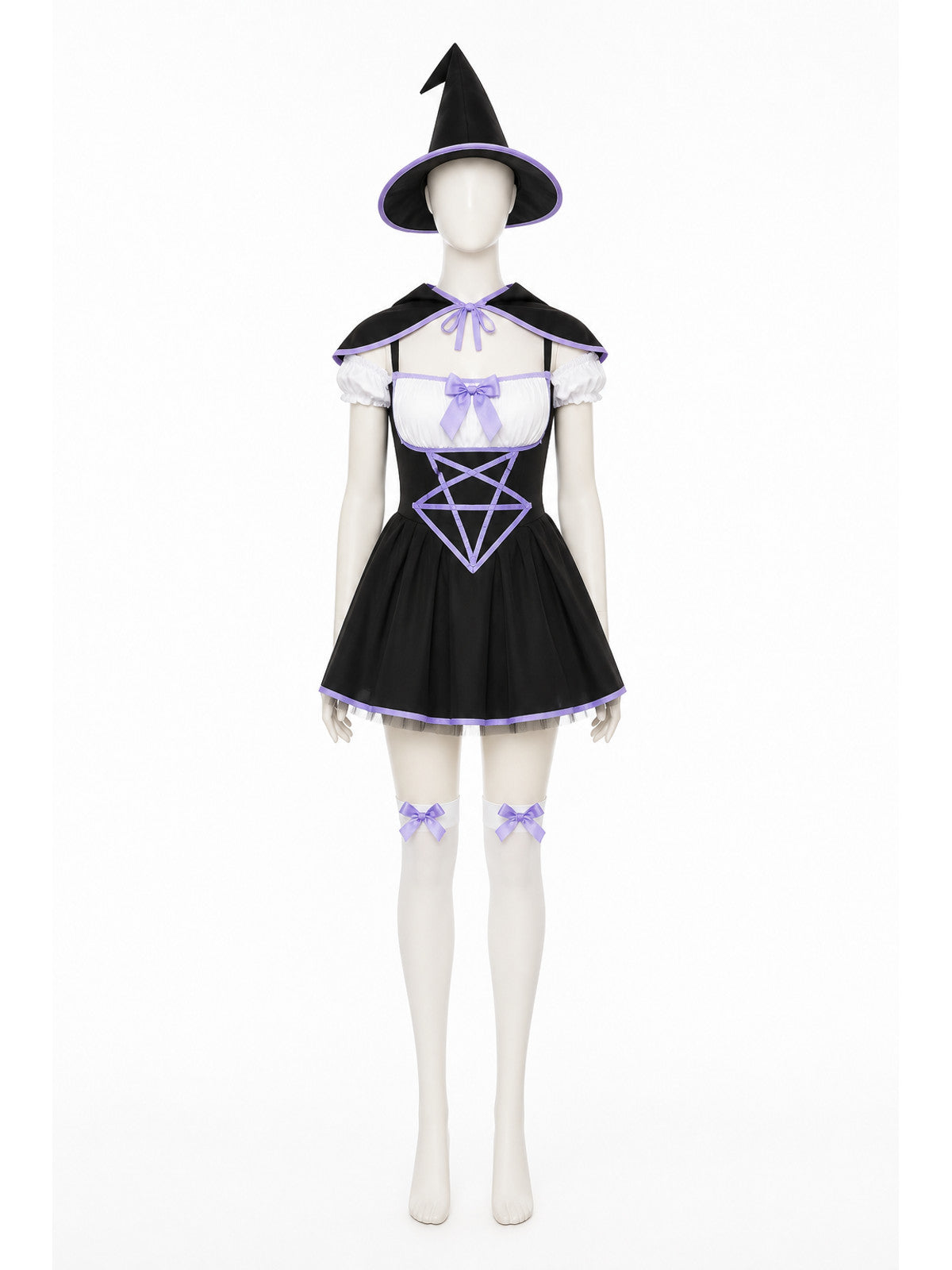 Cosplay Dress with Full Skirt and Bow main product view