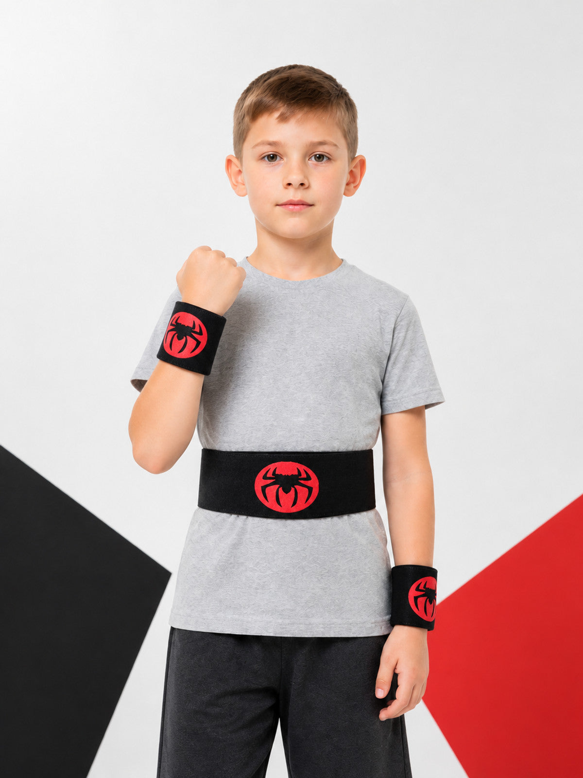 Costume Set: Black Belt and Spider Arm Cuffs