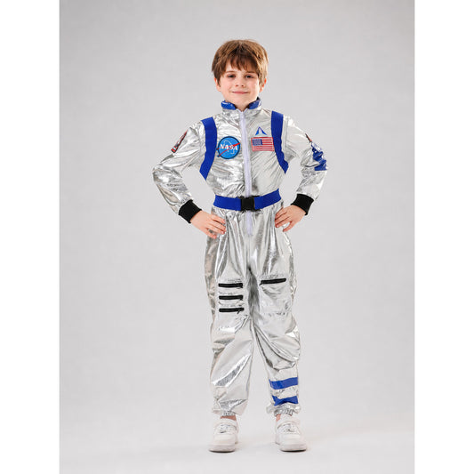 Silver NASA Astronaut Costume on-model view