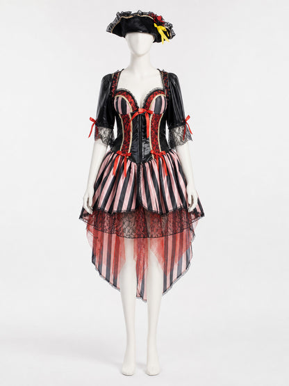 Pirate Costume with Corset for Halloween