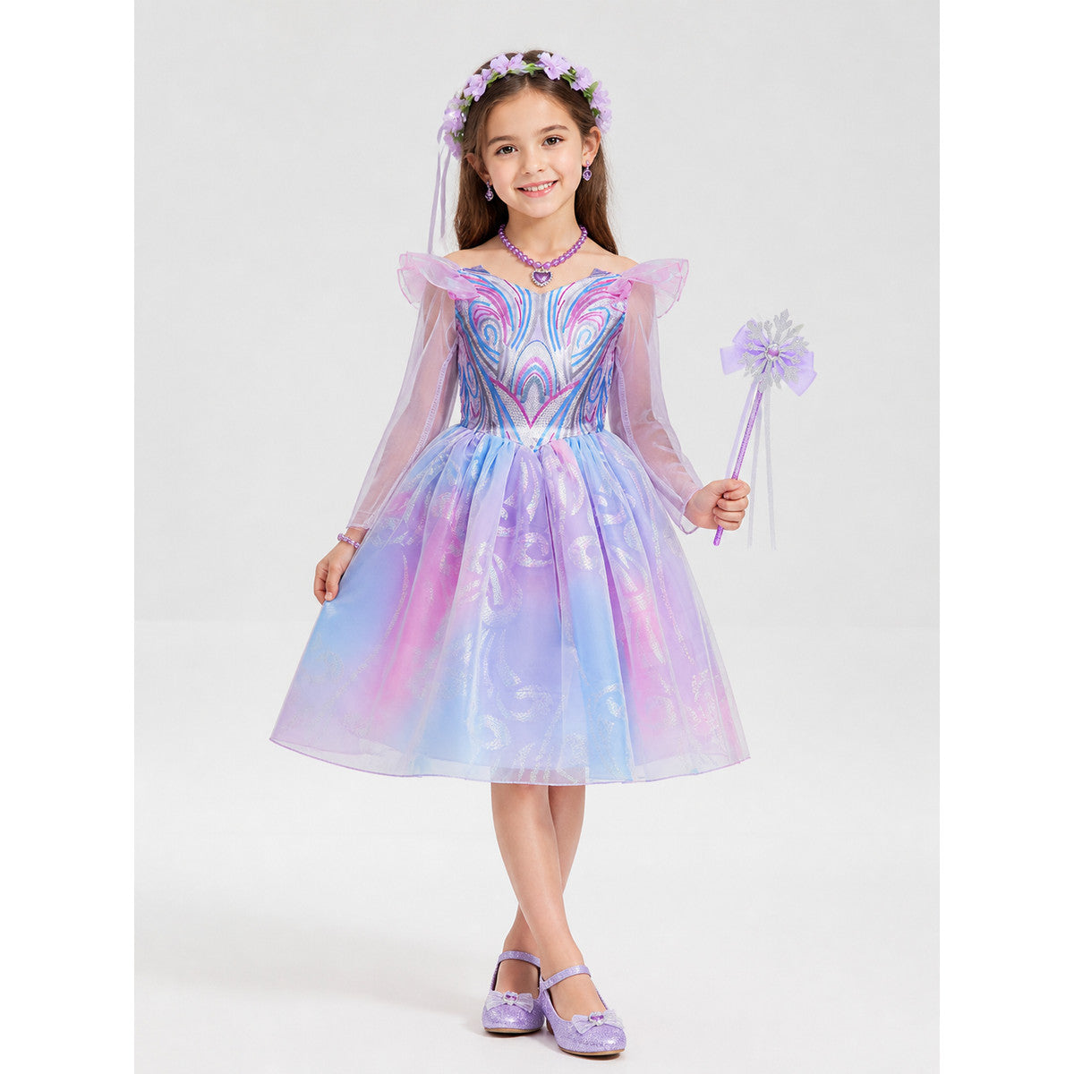 Purple Princess Costume for Halloween main product view