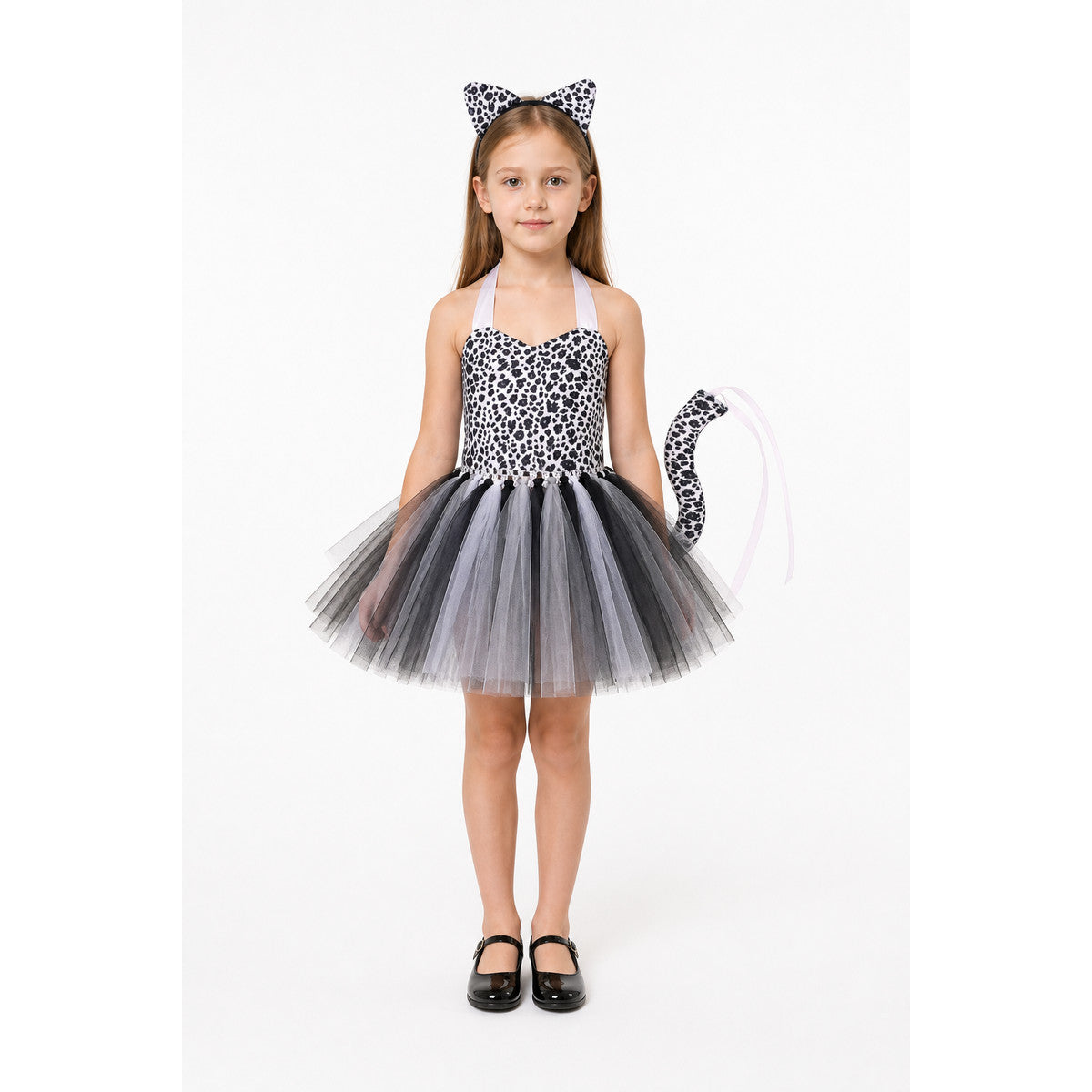 Leopard Costume with Dress and Headband for Halloween main product view