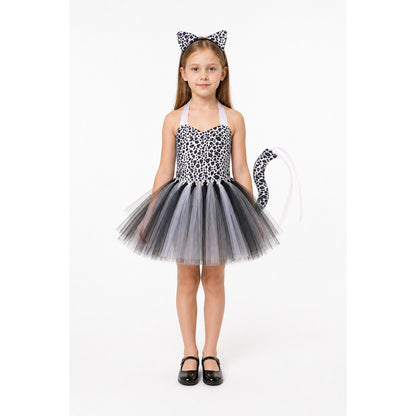 Leopard Costume with Dress and Headband for Halloween main product view