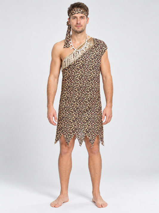 Leopard Print Savage Costume with Headband