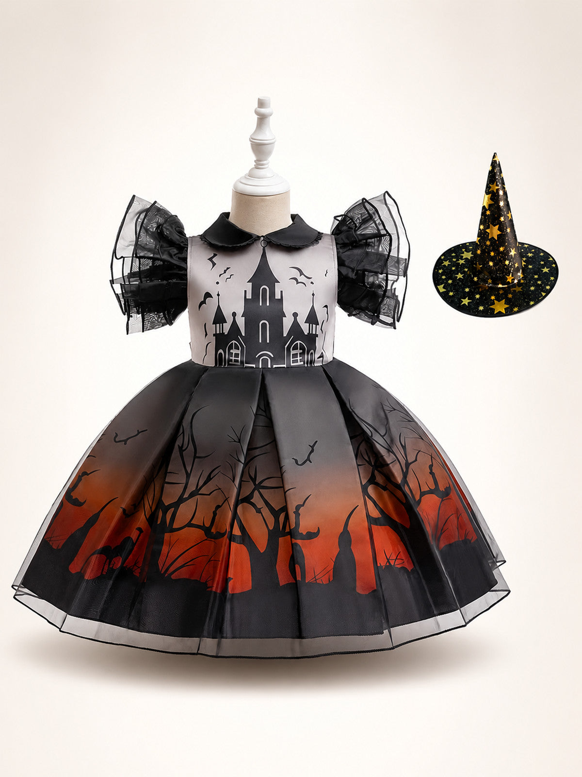 Halloween Costume Set with Dress and Hat main product view
