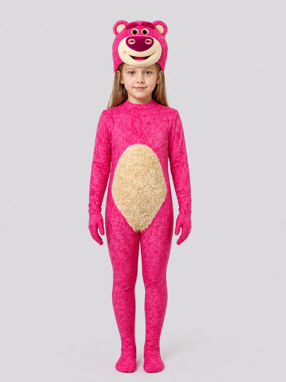 Lotso “Toy Story” Kigurumi, Pink Cosplay Costume on-model view