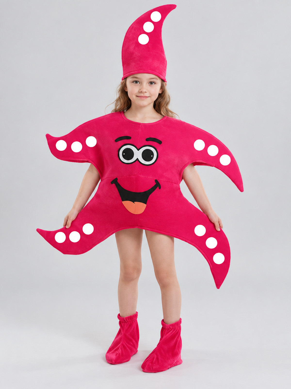 Bright pink carnival costume with tentacles
