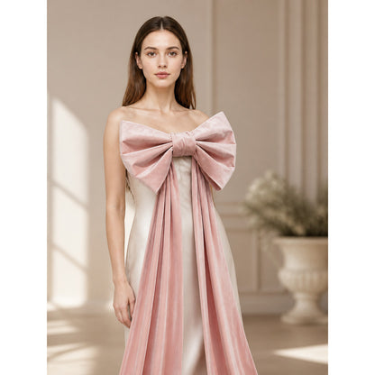 Carnival Decoration, Large Pink Bow with Ribbons