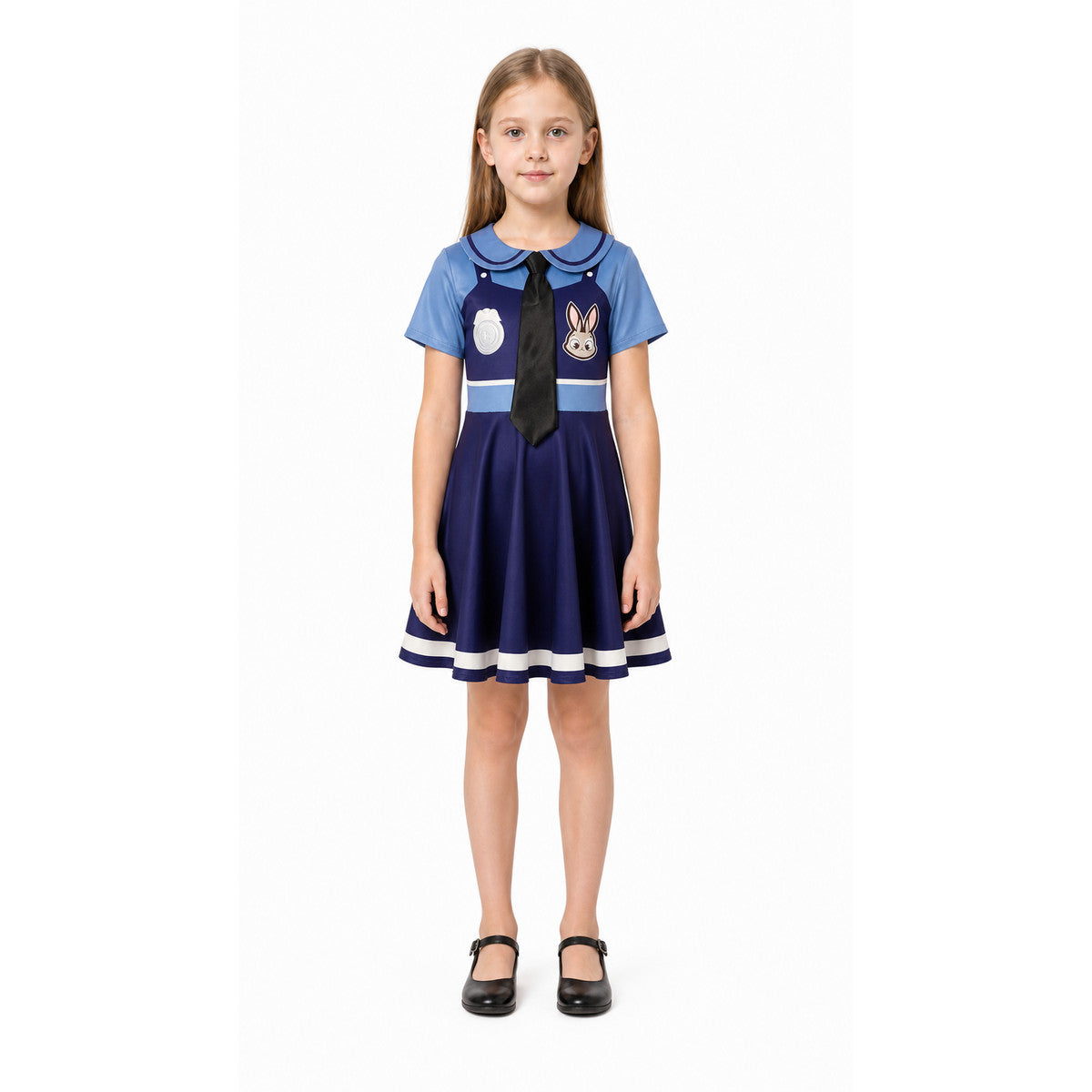 Judy Rabbit Costume from Zootopia, Collared Dress