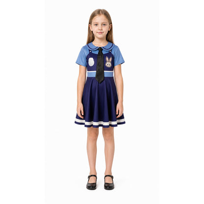 Judy Rabbit Costume from Zootopia, Collared Dress