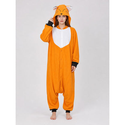 Fox Kigurumi with Hood — Party Costume on-model view
