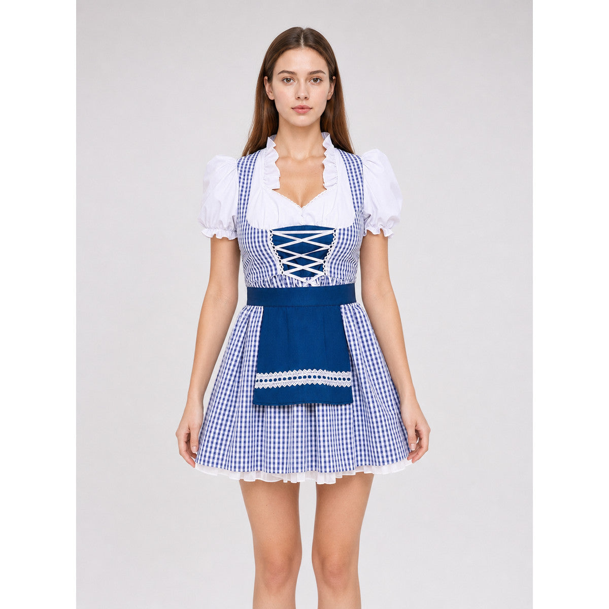 Bavarian-Style Costume Dress with Apron