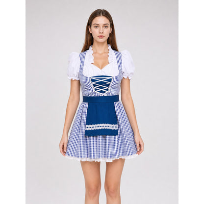 Bavarian-Style Costume Dress with Apron