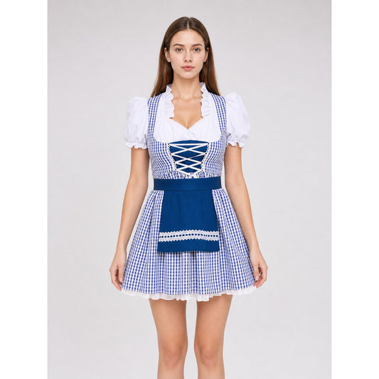 Bavarian-Style Costume Dress with Apron