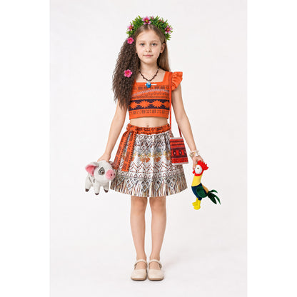 Moana Children's Costume with Accessories for Parties main product view